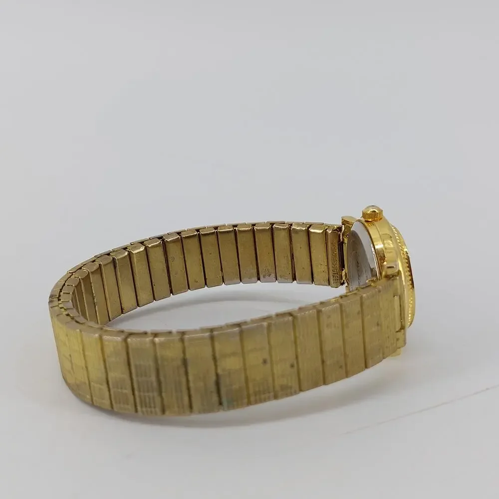 Edison Watch Gold Tone Bracelet Watch Wristwatch Japan Movt